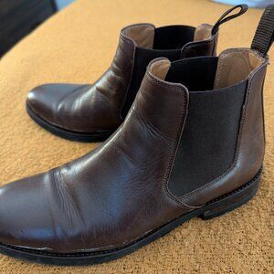 Charles Tyrwhitt Leather Pull-On Boots Size 9